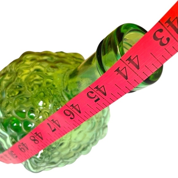 Green Glass Grape Genie Bottle Decanter - Picture 7 of 7